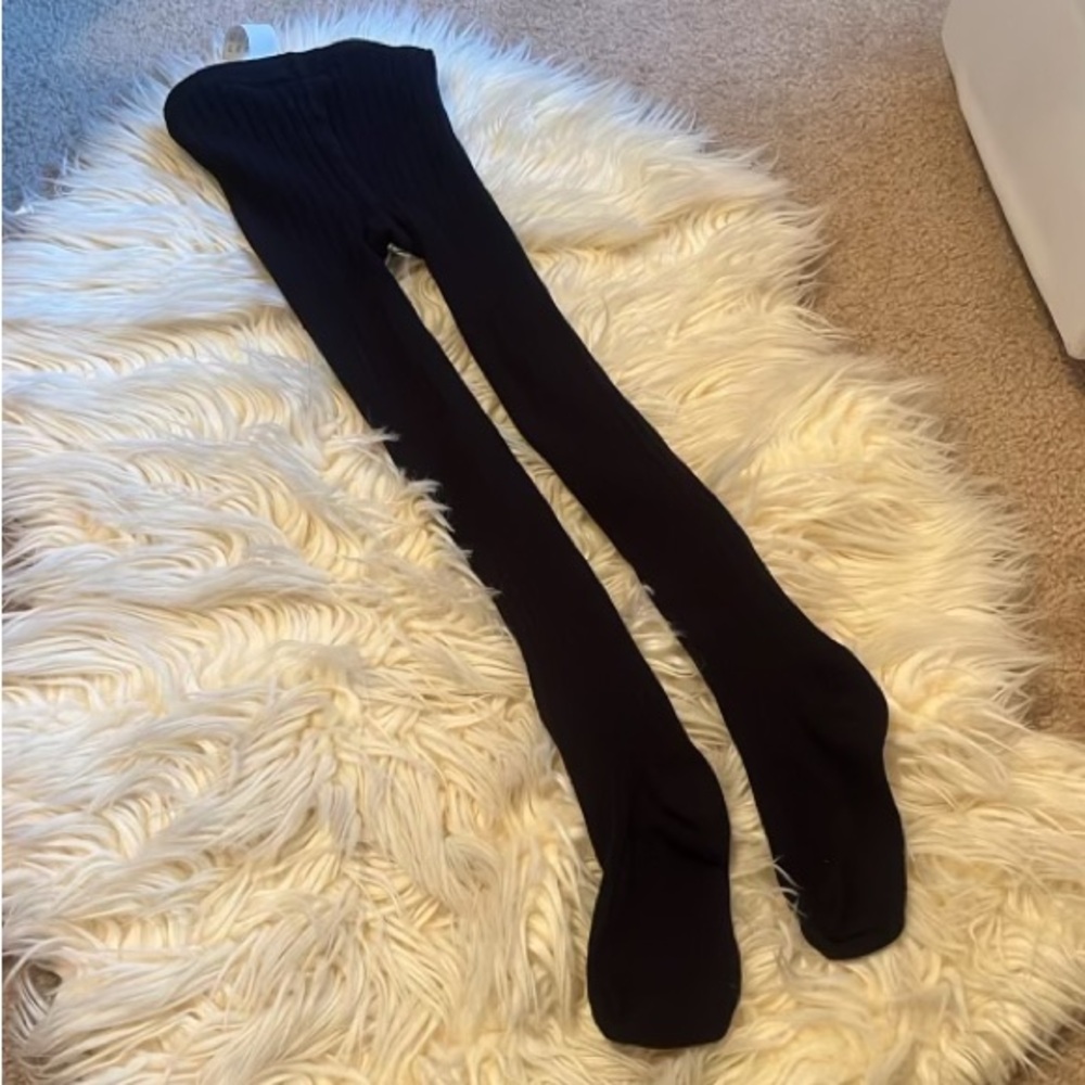 Zara kids girls ribbed tights